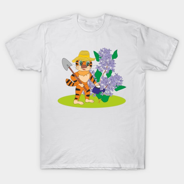 Cat gardener T-Shirt by Alekvik